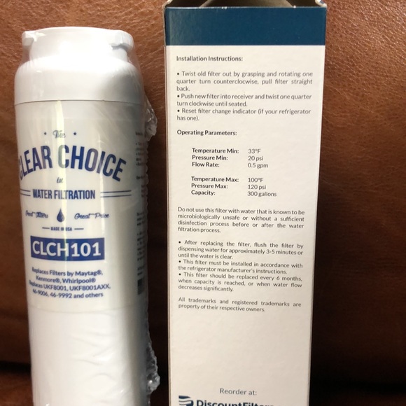 Clear Choice CLCH101 Refrigerator Water Filter Replacement - Picture 4 of 6